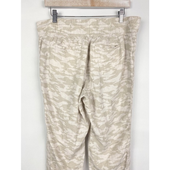 Athleta Womens‎ Cabo Linen Joggers 12 Camo Athletic Travel Lightweight Plus Size - Picture 6 of 15